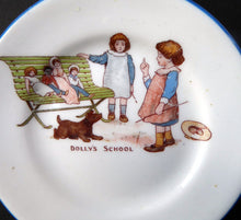 Load image into Gallery viewer, PARAGON China NURSERY WARE. 1920s Child&#39;s Side Plates. Dolly&#39;s School and Dolly&#39;s Doctor Pattern
