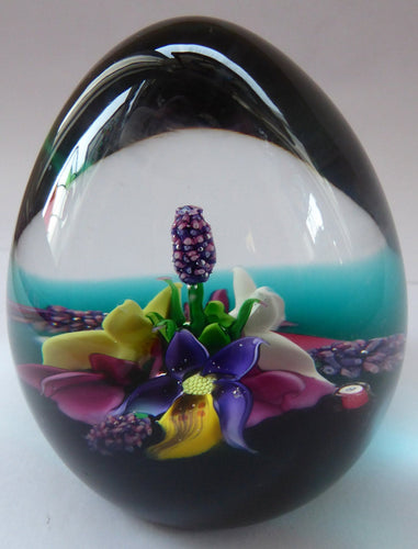 1990s Caithness Paperweight GARDEN POSY by Alan Scott