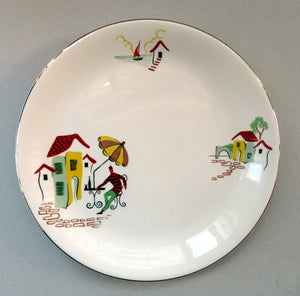 Vintage 1950s Alfred Meakin 9 inch Dinner Plate. Very attractive pattern: entitled "Nice"