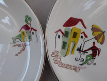 Load image into Gallery viewer, Vintage 1950s Alfred Meakin 9 inch Dinner Plate. Very attractive pattern: entitled &quot;Nice&quot;
