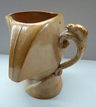 Load image into Gallery viewer, Rare 1850s LARGE Stephen Green Pottery Lambeth Stoneware Jug Featuring the Bust of Napoleon Bonaparte. 7 inches
