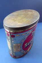 Load image into Gallery viewer, Rare Early 20th Century Art Nouveau Thorne&#39;s Extra Super Creme Advertising Toffee Tin; c 1910
