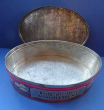 Load image into Gallery viewer, Rare Early 20th Century Art Nouveau Large Toffee Tin - College Boy Assortment by W M Livens &amp; Co Ltd (Newcastle)

