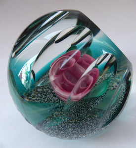 Rare 1994 Caithness Paperweight Blossom by Colin Terris