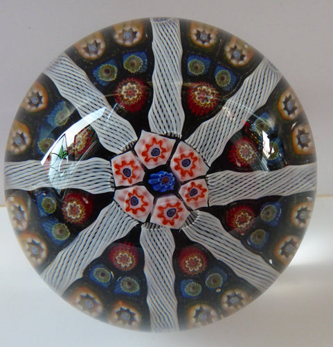 Vintage Scottish Glass Paperweight Lodestar 1980s