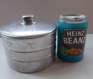 Aluminium Biscuit Box - Modelled on a Pewter Arts & Crafts Design  which was originally made for Liberty by Archibald Knox