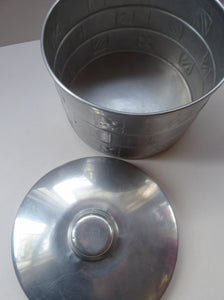 Aluminium Biscuit Box - Modelled on a Pewter Arts & Crafts Design  which was originally made for Liberty by Archibald Knox
