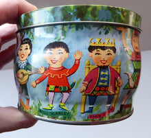 Load image into Gallery viewer, Vintage 1960s THORNE&#39;S Toffee Tin: Robin Hood and his Merry Men Design
