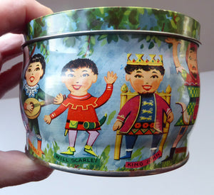 Vintage 1960s THORNE'S Toffee Tin: Robin Hood and his Merry Men Design
