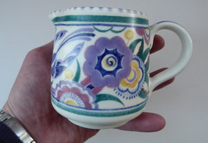 Early 1950s POOLE Pottery BLUEBIRD Pattern Decorative Jug
