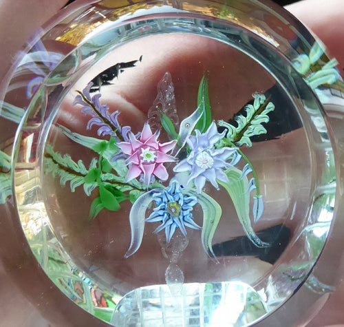 Caithness / Whitefriars 1988 Paperweight by Allan Scott entitled Flower Basket