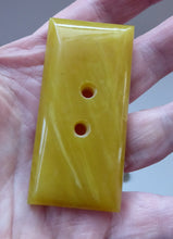 Load image into Gallery viewer, 1930s ART DECO Amber Butterscotch Colour Bakelite LARGE Buttons. Rare Matching Set of Six Oblong Buttons

