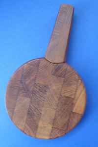 Vintage Danish Mid Century Dansk Teak QUISTGAARD Cheese Board with Intergral Chopping Blade