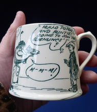 Load image into Gallery viewer, 1920s Royal Doulton Daily Mirror Pip, Squeak &amp; Wilfred Child&#39;s Mug. EXTREMELY RARE
