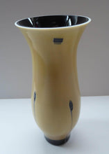 Load image into Gallery viewer, CAITHNESS GLASS Flared Vase. From the stylish vintage &quot;Nouveau&quot; range, and in the attractive Sand colour
