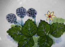 Load image into Gallery viewer, Large SCOTTISH Vintage WILD BERRIES Design Serving Bowl with Lug Handles by Highland Stoneware. Hand Decorated (A)
