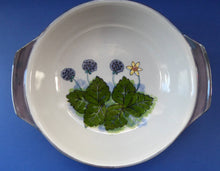 Load image into Gallery viewer, Large SCOTTISH Vintage WILD BERRIES Design Serving Bowl with Lug Handles by Highland Stoneware. Hand Decorated (C)
