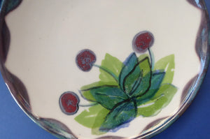 Vintage SCOTTISH WILD BERRIES Design Side Plate by Highland Stoneware. Hand Decorated