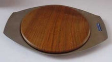 Load image into Gallery viewer, Vintage 1960s Bramah Teak and Stainless Steel Chopping Board
