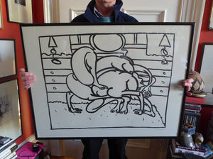 Scottish Art for Sale. Peter Pretsell The Butterfly Original Lithograph 1980s 