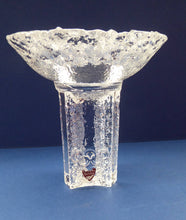 Load image into Gallery viewer, 1980s Lars Hellsten 1984 Winter Olympics Orrefors Candle Holder
