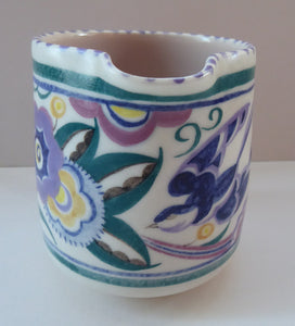 Early 1950s POOLE Pottery BLUEBIRD Pattern Decorative Jug
