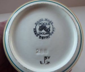 Early 1950s POOLE Pottery Floral Pattern Decorative Small Bowl