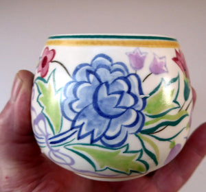 Early 1950s POOLE Pottery Floral Pattern Decorative Small Bowl