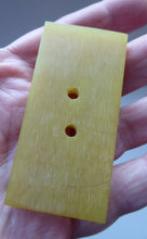 Load image into Gallery viewer, 1930s ART DECO Amber Butterscotch Colour Bakelite LARGE Buttons. Rare Matching Set of Six Oblong Buttons

