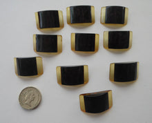 Load image into Gallery viewer, Rare Set of  Ten Art DECO Two Tone LUCITE / PERSPEX Buttons

