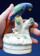 Load image into Gallery viewer, ANTIQUE Early Staffordshire Bird &amp; Lamb Quill Pen Holder. Extremely Rare and in Excellent Condition
