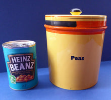 Load image into Gallery viewer, Rare Carlton Ware Large Art Deco Storage Jars 1930s Sunshine Yellow Geometic Pattern
