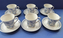 Load image into Gallery viewer, Nice Set of SIX Figgjo Flint: Turi Design / Lotte Cups and Saucers
