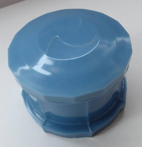 Max Factor ART DECO Blue Plastic / Celluloid Powder Box Cover