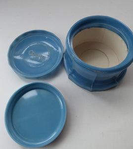 Max Factor ART DECO Blue Plastic / Celluloid Powder Box Cover