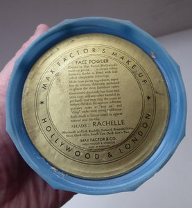 Max Factor ART DECO Blue Plastic / Celluloid Powder Box Cover