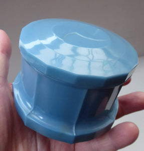 Max Factor ART DECO Blue Plastic / Celluloid Powder Box Cover