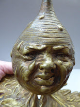 Load image into Gallery viewer, Antique Victorian INKWELL. Gilt Metal Taking the Form of a Crying Mr Turnip with Original Brass Edged Liner
