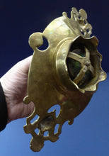 Load image into Gallery viewer, Antique Victorian Brass Inkwell with Original Glass Liner
