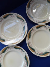 Load image into Gallery viewer, Rare 1950s Vintage Susie Cooper Pottery BRACKEN PATTERN Dinner Plates. KESTREL shape. 10 inches
