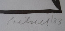 Load image into Gallery viewer, Scottish Art for Sale. Peter Pretsell The Butterfly Original Lithograph 1980s 
