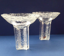 Load image into Gallery viewer, 1980s Lars Hellsten 1984 Winter Olympics Orrefors Candle Holder

