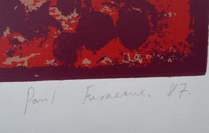Paul Furneaux Demon on Calton Hill Screenprint Signed and Dated 1987