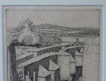 Load image into Gallery viewer, ORIGINAL Line Engraving by Robert Sargent Austin. The Pack Bridge, Aylestone, Leicestershire. Pencil signed and dated 1926
