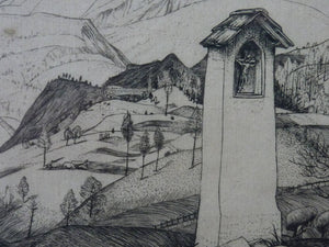 Robert Sargent Austin Cadore Line Engraving Signed Dated 1926