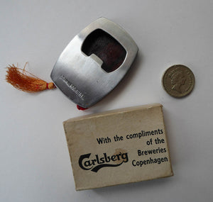 1970s Danish Steel & Rosewood Bottle Opener