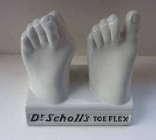 Load image into Gallery viewer, 1930s Royal Doulton Dr Scholl&#39;s Advertising Display. Pair of Feet
