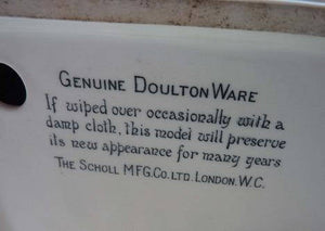 1930s Royal Doulton Dr Scholl's Advertising Display. Pair of Feet