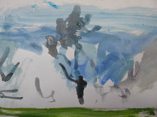 Load image into Gallery viewer, Scottish Art. GEORGE HAIG, 2nd Earl Haig (1918 - 2009) Original Abstract Watercolour Painting: Majorca II
