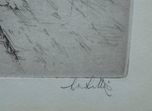 1920s Original Etching by Sydney Mackenzie Litten (1887 - 1949). The Betrothal, Venice